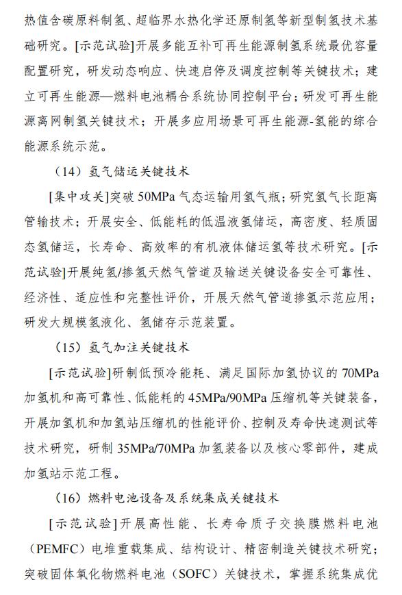 氫能和燃料電池技術(shù)列入其中！國家能源局發(fā)布《“十四五”能源領(lǐng)域科技創(chuàng  )新規劃》(圖17)